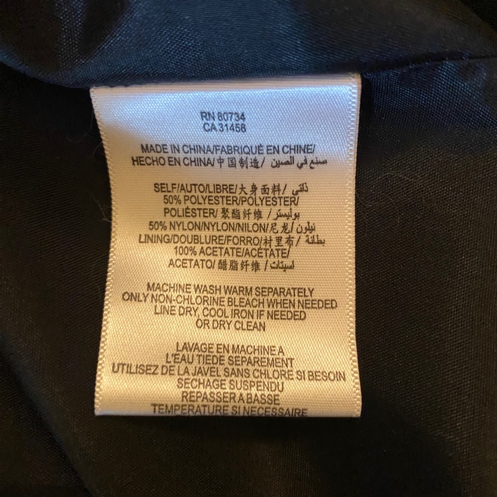 Max and Cleo Strapless Dress | Size 8 | Black Taffeta Frilly Rosettes Dress - Picture 8 of 8